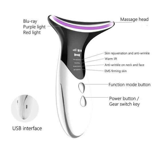 EMS Face Neck Massager for Anti-Aging, Lifting, and Relaxation