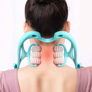 Multifunctional Neck Massager Tool - Six-Wheel Pain Relief and Relaxation