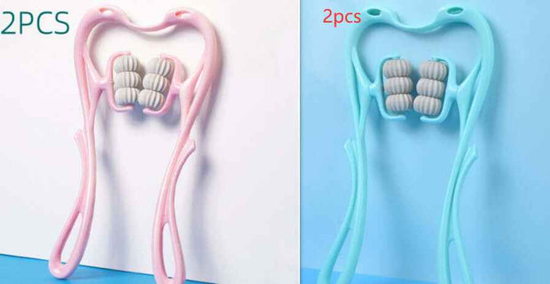 Multifunctional Neck Massager Tool - Six-Wheel Pain Relief and Relaxation
