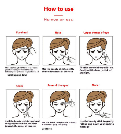 Germanium Particles Roller Beauty Massage Instrument Eye Beauty