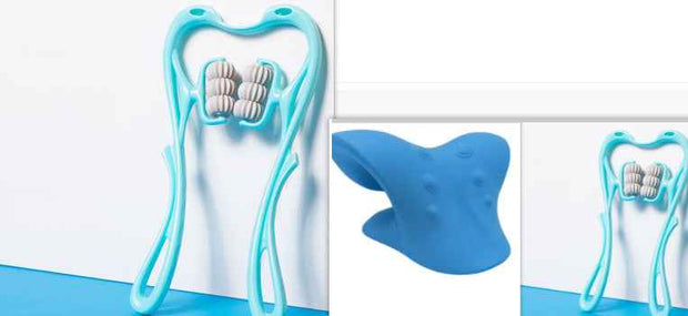 Multifunctional Neck Massager Tool - Six-Wheel Pain Relief and Relaxation