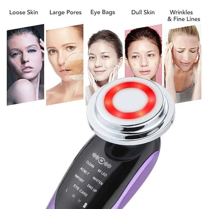7 in 1 Face Lift Device Facial Massager for Youthful Skin and Anti-Aging