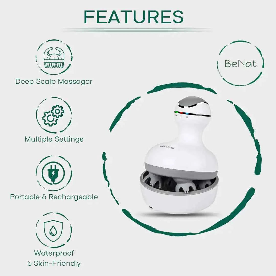 Smart Scalp Massager for Ultimate Relaxation and Hair Care