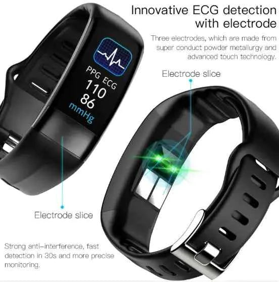 Smart Health Bracelet with ECG, Heart Rate, and Sleep Monitoring Features