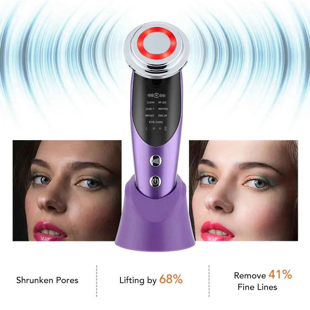 7 in 1 Face Lift Device Facial Massager for Youthful Skin and Anti-Aging