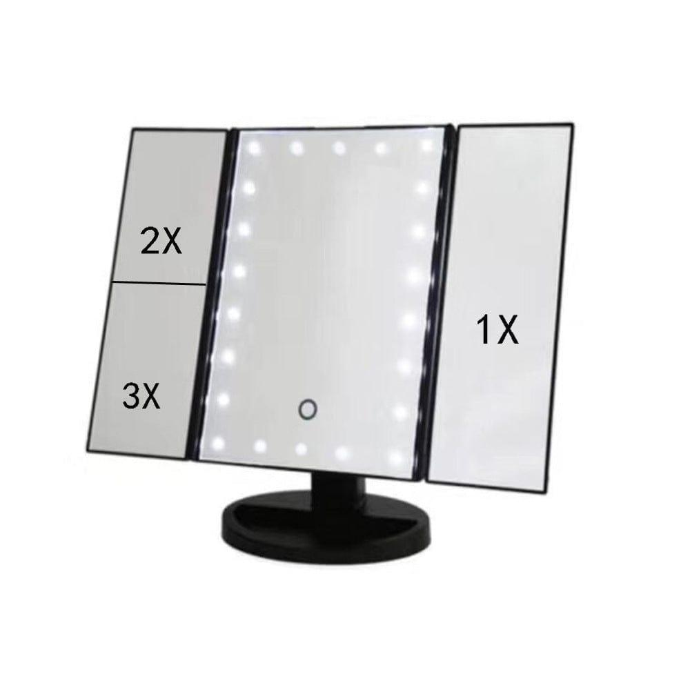 22 Inch LED Touch-Screen Makeup Mirror with Adjustable LED Lights for Flawless Beauty - Sabynah