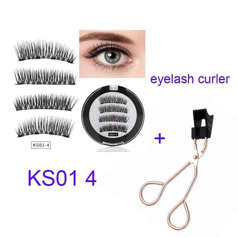 Four Magnet False Lashes for Effortless Glamour