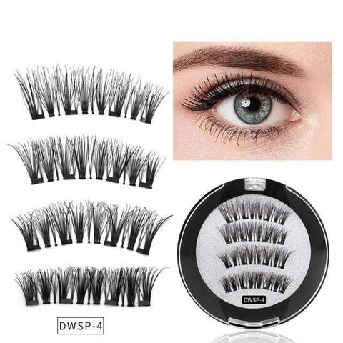 Four Magnet False Lashes for Effortless Glamour
