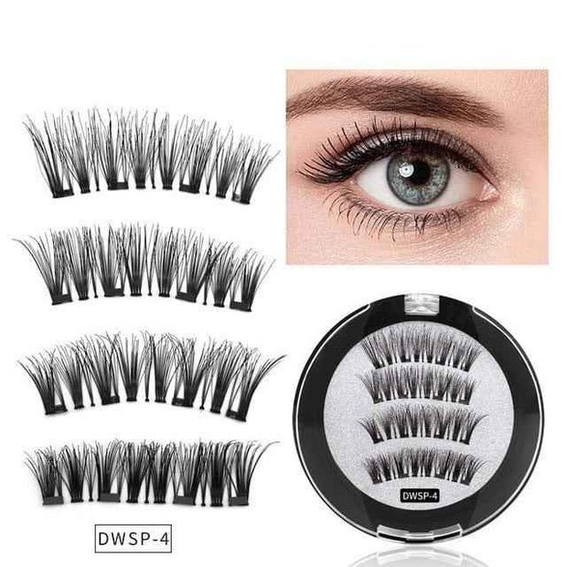 Four Magnet False Lashes for Effortless Glamour
