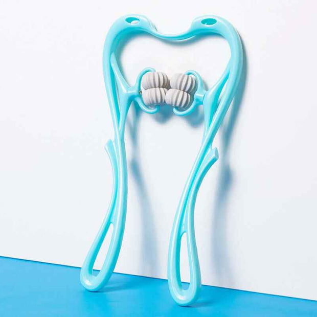 Multifunctional Neck Massager Tool - Six-Wheel Pain Relief and Relaxation