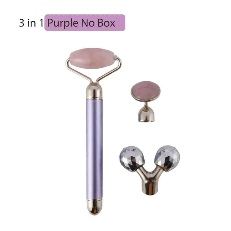 3-in-1 Jade Roller Massage Set for Vibrant Skin and Relaxation