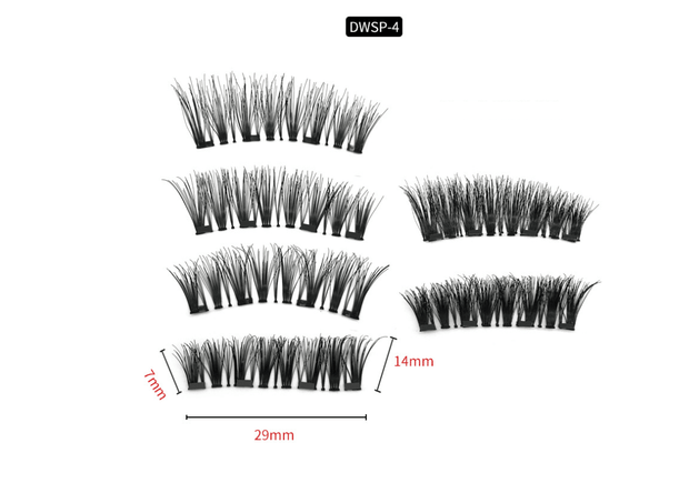 Four Magnet False Lashes for Effortless Glamour - Sabynah