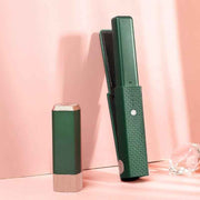 Cordless Hair Straightener and Curler - Mini USB Rechargeable Ceramic Hair Styling Tool