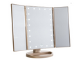 Cosmetic makeup mirror with LED lights for a professional look