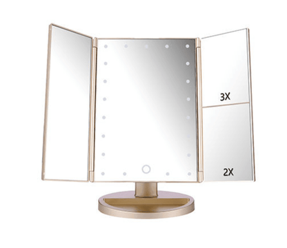 22 Inch LED Touch-Screen Makeup Mirror with Adjustable LED Lights for Flawless Beauty