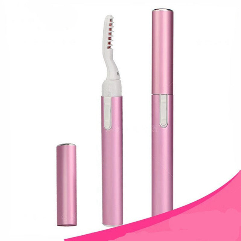 Heated electric eyelash curler for long-lasting curl