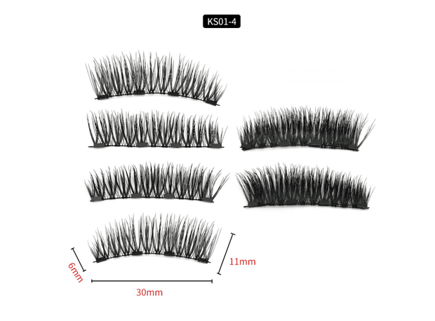 Four Magnet False Lashes for Effortless Glamour - Sabynah
