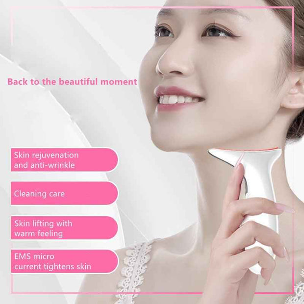 EMS Face Neck Massager for Anti-Aging, Lifting, and Relaxation