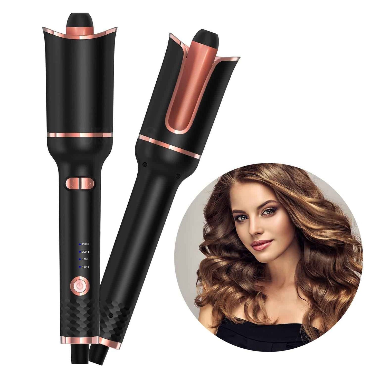 Auto Rotating Hair Curler for Effortless Curls and Waves