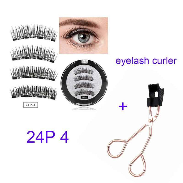 Four Magnet False Lashes for Effortless Glamour