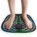 Foot massage mat for pain relief.