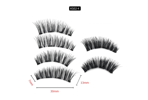Four Magnet False Lashes for Effortless Glamour