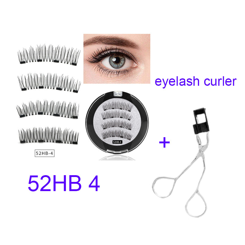 Four Luxury Magnetic False Eyelashes for glamour