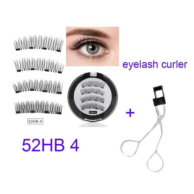 Four Magnet False Lashes for Effortless Glamour