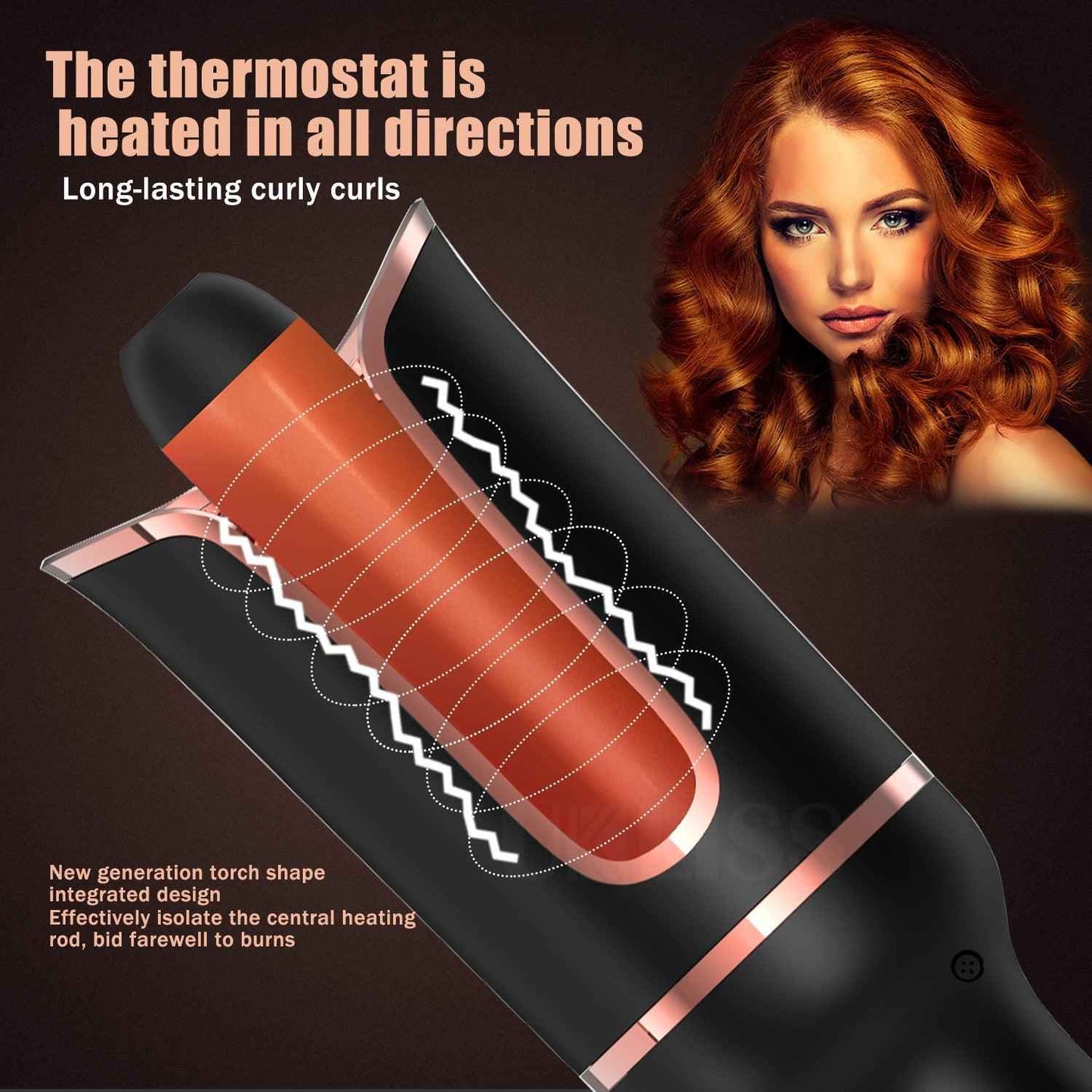 Auto Rotating Hair Curler for Effortless Curls and Waves