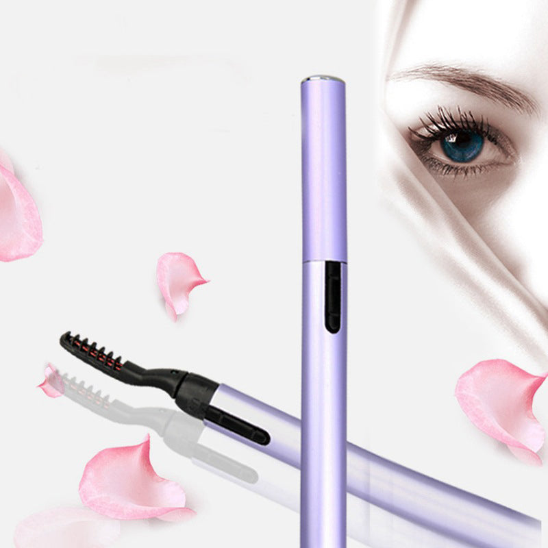 Rechargeable electric eyelash curler with quick heating