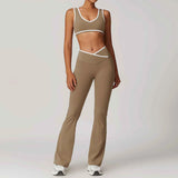 Cross High Top Sports Suit Female Fitness Yoga Wear