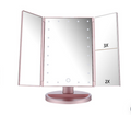 LED lighted makeup mirror, ideal for travel and everyday use