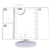 22 Inch LED Touch-Screen Makeup Mirror with Adjustable LED Lights for Flawless Beauty