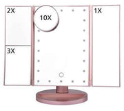 22 Inch LED Touch-Screen Makeup Mirror with Adjustable LED Lights for Flawless Beauty