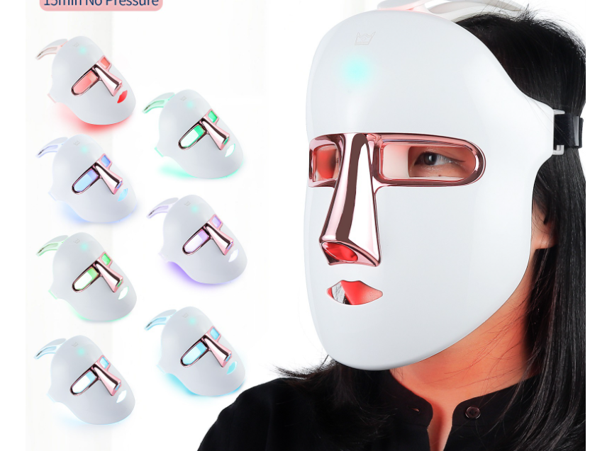 LED face mask for anti-aging skin treatment