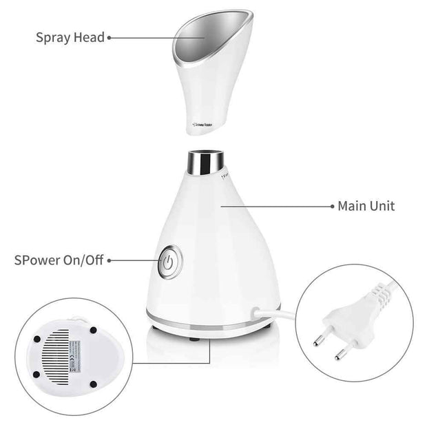 Nano Ionic Facial Steamer for Deep Cleansing and Hydration