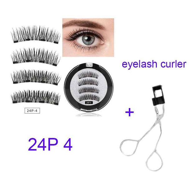 Four Magnet False Lashes for Effortless Glamour