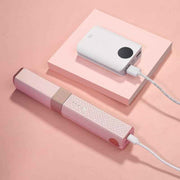 Cordless Hair Straightener and Curler - Mini USB Rechargeable Ceramic Hair Styling Tool