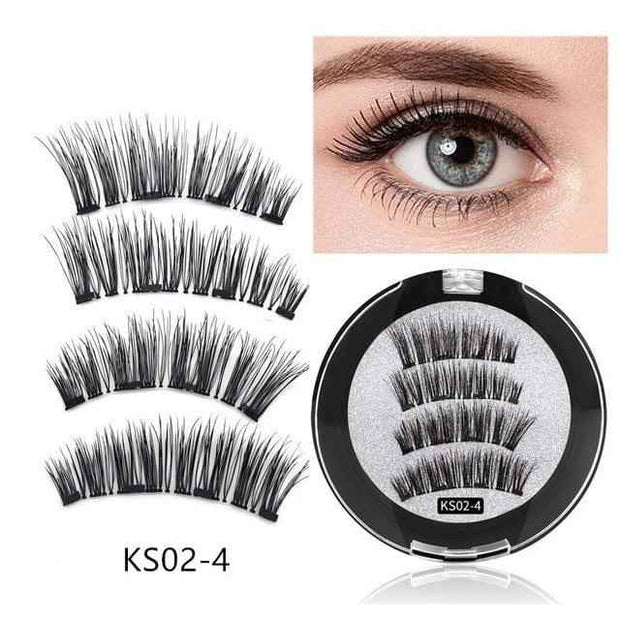 Four Magnet False Lashes for Effortless Glamour