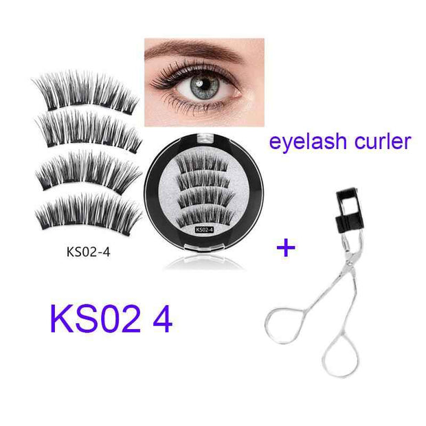 Four Magnet False Lashes for Effortless Glamour