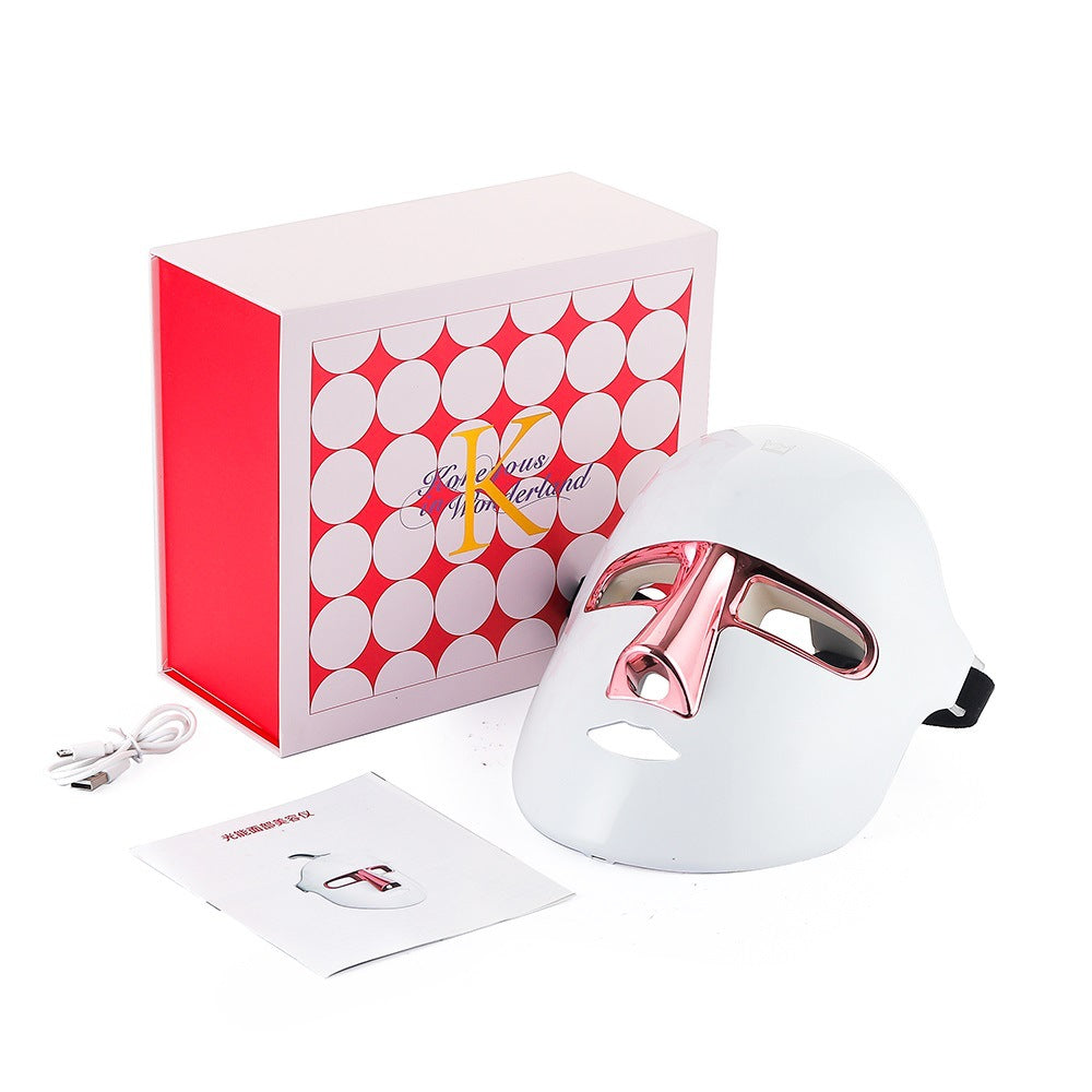 "Red light therapy LED mask for anti-aging and rejuvenation