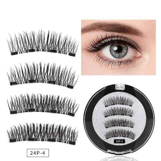 Four Magnet False Lashes for Effortless Glamour
