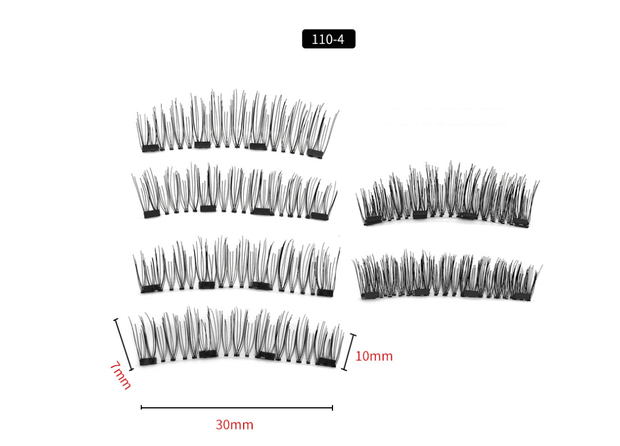 Four Magnet False Lashes for Effortless Glamour