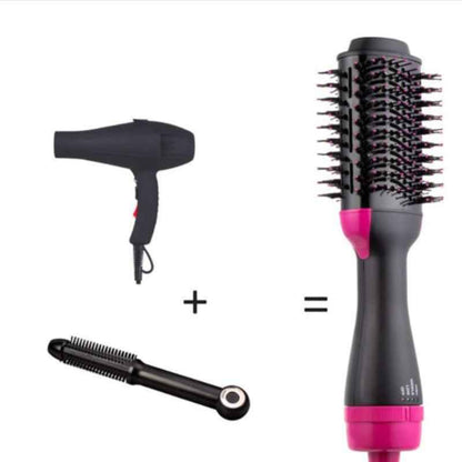 Hair Dryer Brush Volumizer | 2-in-1 Hot Air Brush for Effortless Styling