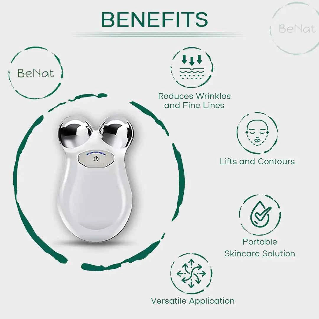 Microcurrent Facial Massager for Youthful Skin and Anti-Aging Treatment