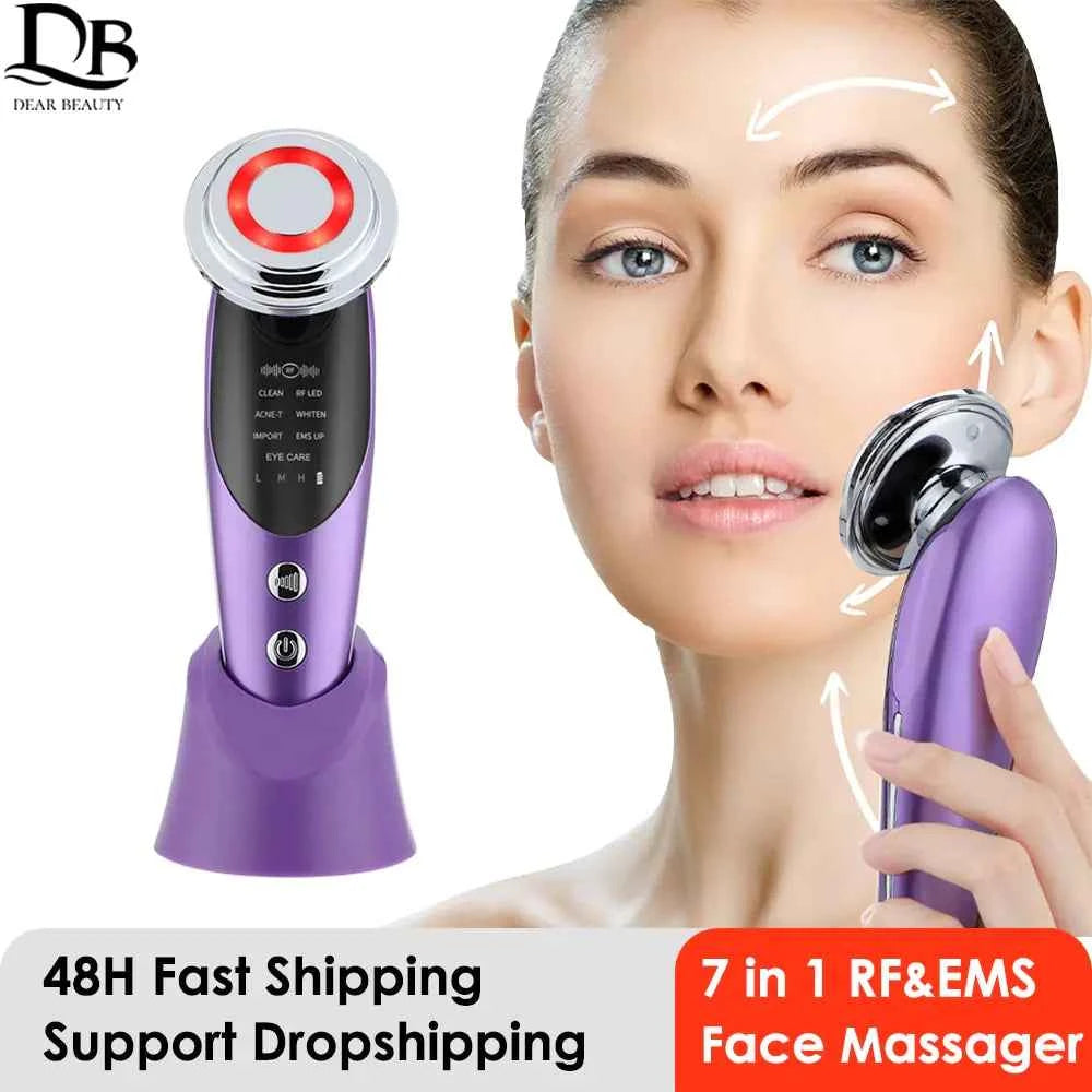 7 in 1 Face Lift Device Facial Massager for Youthful Skin and Anti-Aging