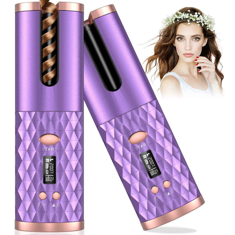 Cordless Hair Curler - Automatic Rotating Hair Curler for Effortless Curls