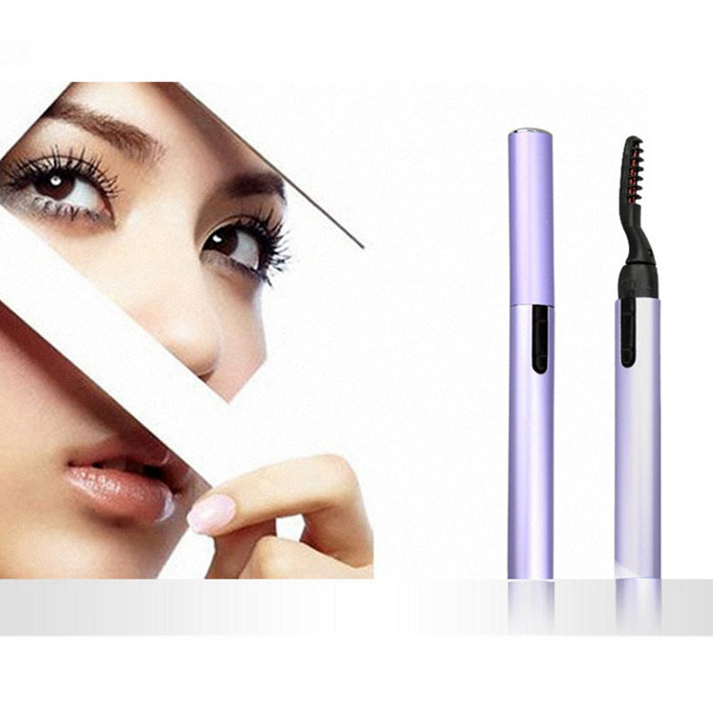 Electric eyelash curler for perfectly heated, curled lashes