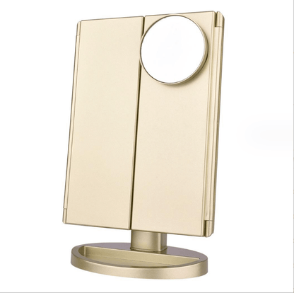 22 Inch LED Touch-Screen Makeup Mirror with Adjustable LED Lights for Flawless Beauty